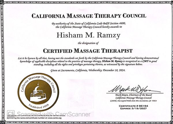 Hisham — massage therapist in Los Angeles, CA